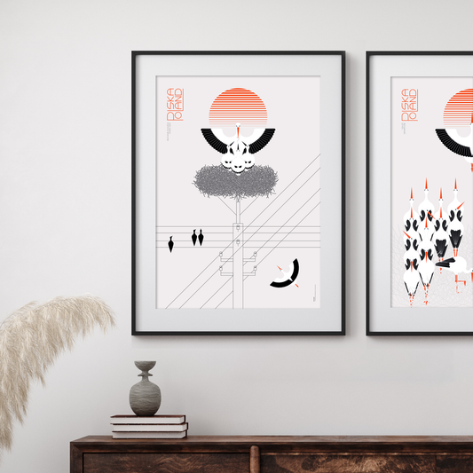 Storki—Bocianie Gniazdo/Stork Nest Poster