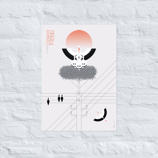 Storki—Bocianie Gniazdo/Stork Nest Poster A2