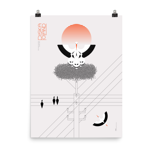 Storki—Bocianie Gniazdo/Stork Nest 18" x 24"